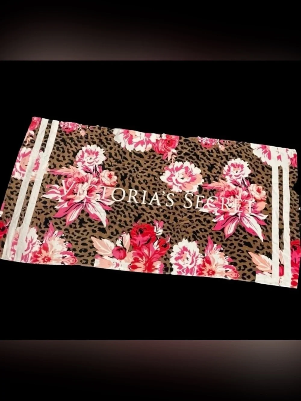 NEW Victoria’s Secret leopard Peony beach towel